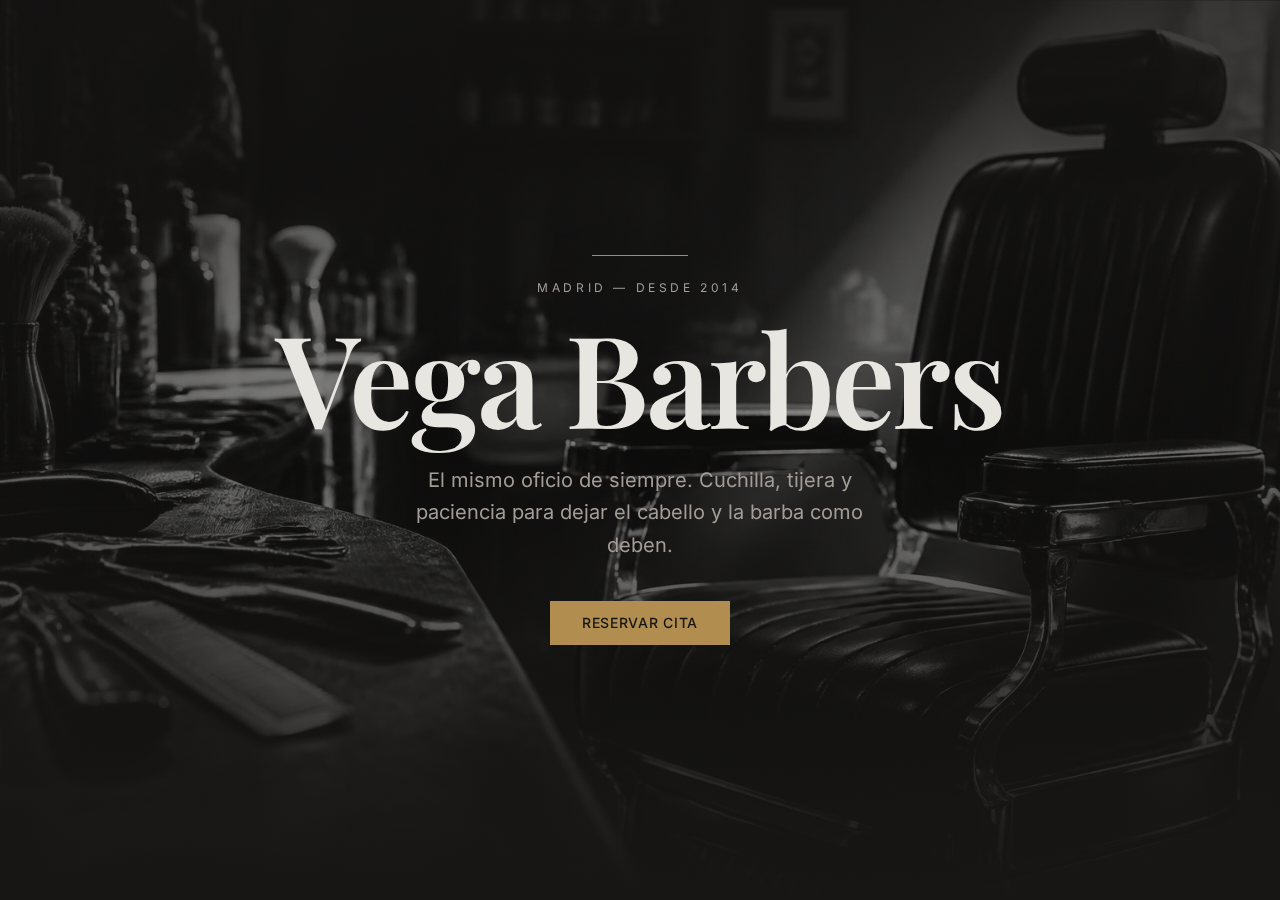Web de ejemplo para una barbería
